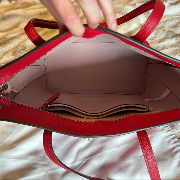 Red Kate Spade Tote with Dust Bag - Picture 8 of 10